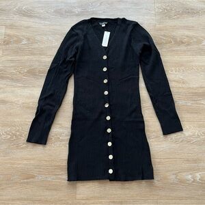 NWT Francesca’s black sweater dress